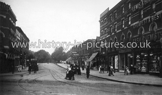 Cazenove Road, Stoke Newington, London, c.1910.
